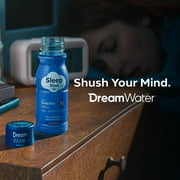 Dream Water Sleep Gummies, Sugar-Free, Gelatin-Free; Blend of 3 Ingredients, GABA, 5mg Melatonin & 5-HTP; Snoozeberry, 60 Gummies