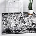thumbnail image 2 of Unique Loom Portland Tone-on-Tone Design Rug 6' x 6' Square White/Black, 2 of 2