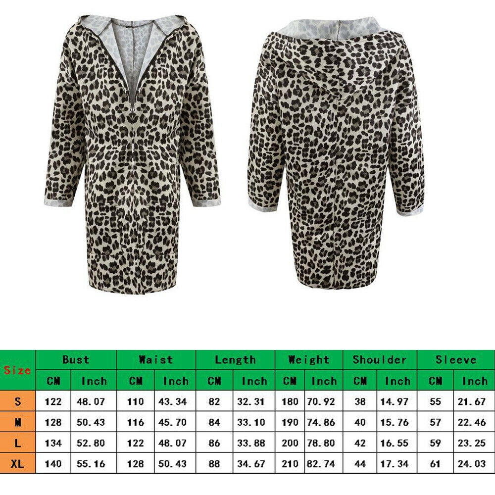 leopard print coat size 22