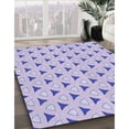 thumbnail image 2 of Ahgly Company Indoor Round Patterned Crocus Purple Area Rugs, 5' Round, 2 of 6