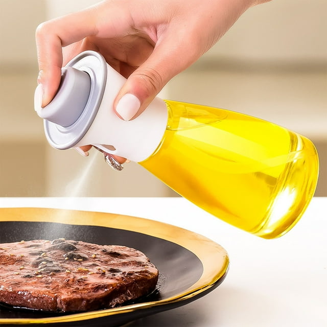 Aceitera de vidrio reutilizable de 150 ml | Aceitera de cocina transparente con pico vertedor antigoteo | Dispensador de aceite y vinagre fácil de limpiar y apto para lavavajillas para cocinar y asar