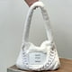 thumbnail image 1 of Bolso Mujer Chic Cadena Y2K con Cremallera Suave Mujer Invierno Diario Blanco, 1 of 3