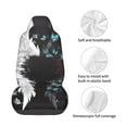 thumbnail image 4 of Picia Butterfly Angel Wings Art Print Waterproof Sweating Car Seat Cover for Post Gym Workout, Running, Beach and Hiking, Universal Fit Anti-Slip Bucket Seat Protector, 4 of 5
