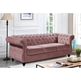 thumbnail image 2 of Uspridefurniture Fender 82.6'' Velvet Rolled Arm Sofa,Pink, 2 of 5
