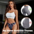 thumbnail image 4 of Thongs for Women - USA Stars No Show Seamless Womens Thongs Underwear, Soft Stretch G String Thongs for Women,Cuteness Ladies Thong Bikini Panties Briefs, 4 of 5