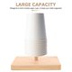 thumbnail image 2 of Bamboo Paper Cup Organizer: Stackable Coffee Cup Display Rack - Space-Saving Vertical Storage for Disposable Mugs - Kitchen Countertop Organizer, 2 of 3