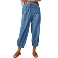thumbnail image 3 of SLADYGLO Women High Waist Drawstring Ankle-Length Pants With Pockets, 3 of 6