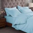 thumbnail image 3 of Superior 300 Thread Count Duvet Cover Set, Full/ Queen, Light Blue, 3 of 6