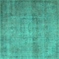 thumbnail image 1 of Ahgly Company Indoor Square Persian Turquoise Blue Traditional Area Rugs, 6' Square, 1 of 4