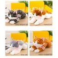 thumbnail image 7 of P Cat Stuffed Animal White Cat Realistic Toy Super Soft Kitten Cuddly Pet Fluffy Soothing Hugging Sleeping Birthday Christmas Children's Day Gift for Kid 14.96", 7 of 7