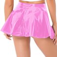 thumbnail image 6 of Landzoo Ladies Glossy Pleated Short Skirt Large Size Performance Skirt Skirt Comfortable Casual Women's Skirt, 6 of 6