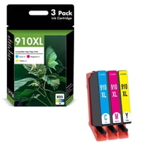 910XL Ink Cartridges Compatible for HP 910 910XL Combo Pack for OfficeJet Pro 8020 8025 8028 8035 8010 8022 8015 8018 Printer (3 Pack, Cyan, Magenta, Yellow)