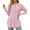Pink and white leopard print, variant on Long Sleeve Shirts for Women Crewneck Basic Loose Tunic Tops Floral Beach Vacation Clothes