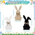 thumbnail image 2 of JHEHF 3PCS Easter Wooden Table Signs Rabbit Crafts Ornaments Rustic Farmhouse Freestanding Shelf Tabletop Tiered Tray Decor Holiday Party Supplies Table Centerpiece, 2 of 8