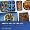 Granite Stone Classic Blue 15 Piece Pots and Pans Set, Nonstick