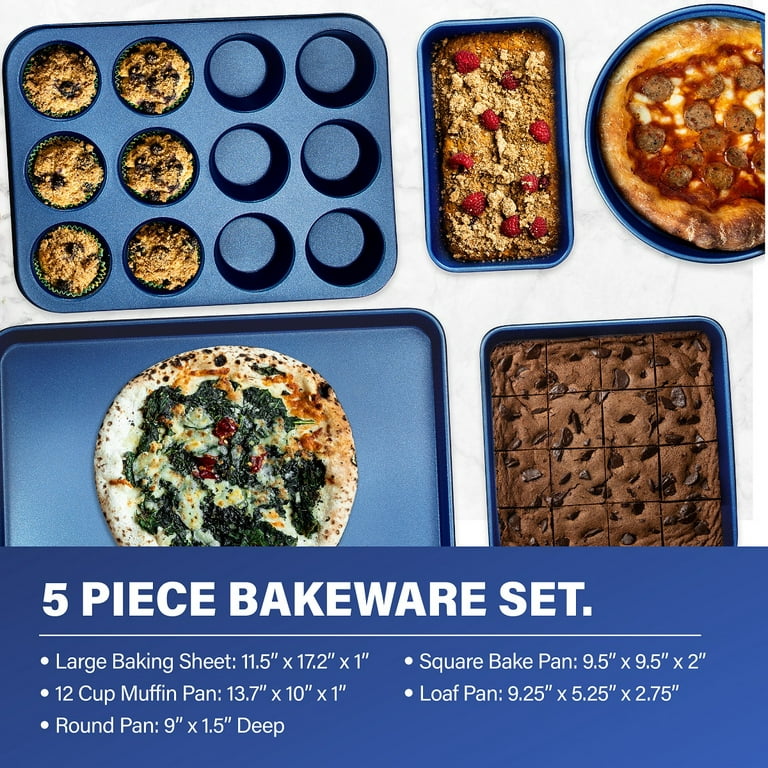 Granitestone Blue Basics 15 Piece Cook & Bake Essentials Set