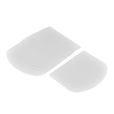 - Plastic Semi Circle Flat Cake Pizza Dough Pasty Butter Scraper Tool White 10pcs