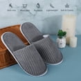 thumbnail image 4 of Zapatillas Elcoho con punta cerrada, reutilizables, de forro polar coral, 12 pares, 4 of 7