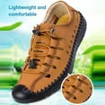 thumbnail image 4 of Wrapped Toe Hollow Leather Sandals For Men Hiking Shoes For Summer/beach, 4 of 5