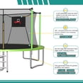 thumbnail image 6 of SHINPT 14ft Outdoor Trampoline for Kids, Big Trampoline with Basketball Hoop and Ladder, Heavy Duty Trampoline with Net Meets ASTM Standard, Backyard Trampoline for Adult, Large Trampoline for Gift, 6 of 9