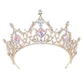 thumbnail image 2 of Bandeau de Mariage Princesse Couronne de Mariée Couvre-Chef Bandeau de Mariée Bandeau pour Femmes Or, 2 of 7