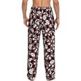 thumbnail image 3 of Uemuo French Bulldog1 Pattern Men's Wide Leg Palazzo Lounge Pants with Pockets Light Weight Loose Comfy Casual Pajama Pants-Large, 3 of 9