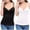 White, variant on Wlynlyn Womens Tank Tops With Built In Bra Spaghetti Strap Sleeveless Shirts Deep V Neck Base Layer Undershirts Soft Comfy Camis XL