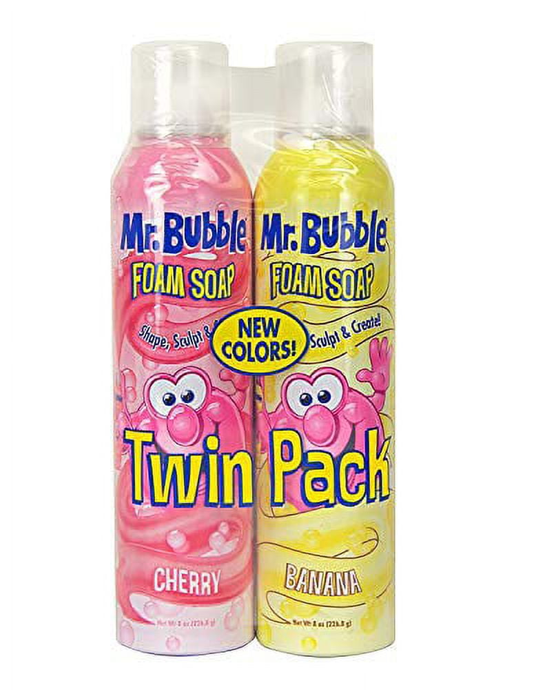 Mr. Bubble Foam Soap Twin Pack, Rotating Colors and Scents, 16 oz. 