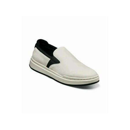 

Stacy Adams Colson Plain Toe slip On Modern Work Shoes Chalk 25516-124