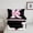 Black Pink 06, variant on Feelyou Cartoon Initial Letter Queen Comforter Set, Colorful Monogrammed Bedding Sets, Teens Boys Girls Kids Bedding Comforter Set, Lightweight Room Decor, 3 Pieces