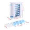 thumbnail image 2 of Plastic  Box  7 Layers Plastic Medicine Box  28 Grid Medicine Box   Storage Box  28 Grid  Storage Box Portable 28 Grid 7 Layers Plastic Medicine  Storage Box Travel, 2 of 8
