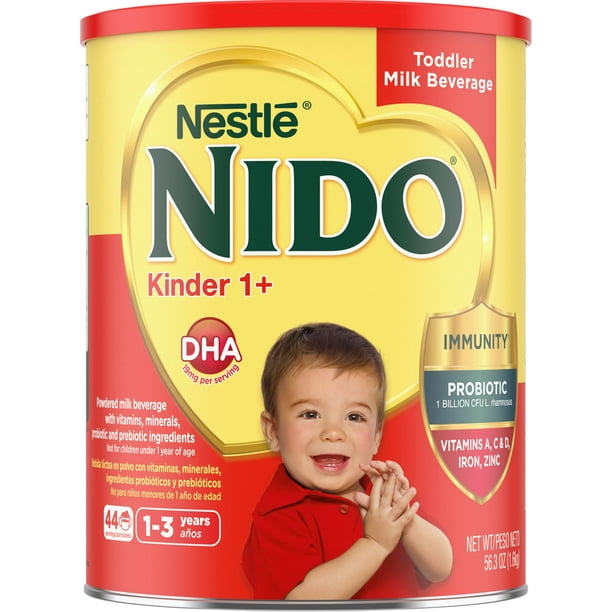 Guggenheim Museum Geelachtig beet Nestle NIDO Kinder 1+ Toddler Milk Beverage 3.52 lb. - Walmart.com