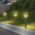 thumbnail image 6 of MERILER Outdoor Solar Lights, Landscape Spotlights, IP65 Waterproof Garden Lights for Yard, Walkway, and More (Set of 6), 6 of 7