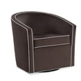 thumbnail image 2 of 360 Degree Swivel Chair In Brown Velvet - Comfortable Seat, Stylish Look, Long-lasting For Safe, Stylish, Function, 2 of 3