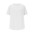thumbnail image 6 of Jalioing Women's Short Sleeve Basic Athletic Shirts Crew Neck Loose Quick Dry Gym Workout T Shirt Summer Running Tee, 6 of 9