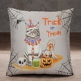 thumbnail image 2 of Trick or Treat Maine Coon Funny Mummy Cosplay Pumpkin Candy Basket Pillowcase Double Sided Cat Lover Kitten Owner Gifts Pillow Case Covers - 12016, 2 of 3