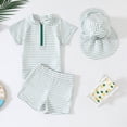 thumbnail image 5 of NOLDARES Baby Boy Swimsuit Toddler Bathing Suits for Boys Rash Guard Infant Two Piece Summer Beach Swimwear(Light Green,2-3 Years), 5 of 5