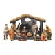 thumbnail image 1 of Injueey Belén navideño de tallado fino, conjunto de Navidad sólido y duradero, significado especial Artesanía, 1 of 6