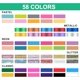 thumbnail image 3 of Juego de 56 Colores de Rotuladores Acrílicos, Punta Extra Fina, Rotuladores para Pintar Rocas, Madera, Metal, Lienzo, Cerámica, Piedras, Manualidades, 3 of 4