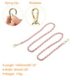 thumbnail image 2 of Monedero Cadena Correa, 1400mm Cuero Hierro Plano Cadena Correa Bolso Cadenas Monedero Correas Hombro Cruzado Cuerpo Reemplazo Correa, Rosa + Dorado Tono, 2 of 6