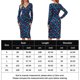 thumbnail image 2 of Vestido con estampado navideño para mujer Vestido de fiesta de año nuevo elegante y ajustado Kuymtek Azul T XL para Mujer, 2 of 9