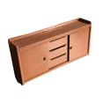 thumbnail image 3 of 1/12 Gabinete de madera de casa de muñecas Muebles realistas Gabinete de almacenamiento en miniatura para muñecas Finish Play Room Sala de estar DIY Marrón, 3 of 9