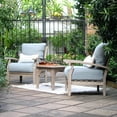thumbnail image 4 of Caterina Teak Outdoor Side Table, Weathered Gray, 4 of 7