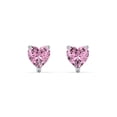 thumbnail image 1 of Heart Birthstone Stud Earrings, 1 of 4