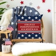 thumbnail image 4 of Fundas de cojín del 4 de julio con bandera y estrellas. Fundas de cojín patrióticas para decorar el sofá, el dormitorio o cualquier espacio del hogar en el 4 de julio., 4 of 6
