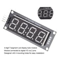 thumbnail image 4 of 4-Digit 7 Segment LED Display Tube Module Compatible with  TM1637.h Library Bright Red Yellow Blue Green Optional, 4 of 8