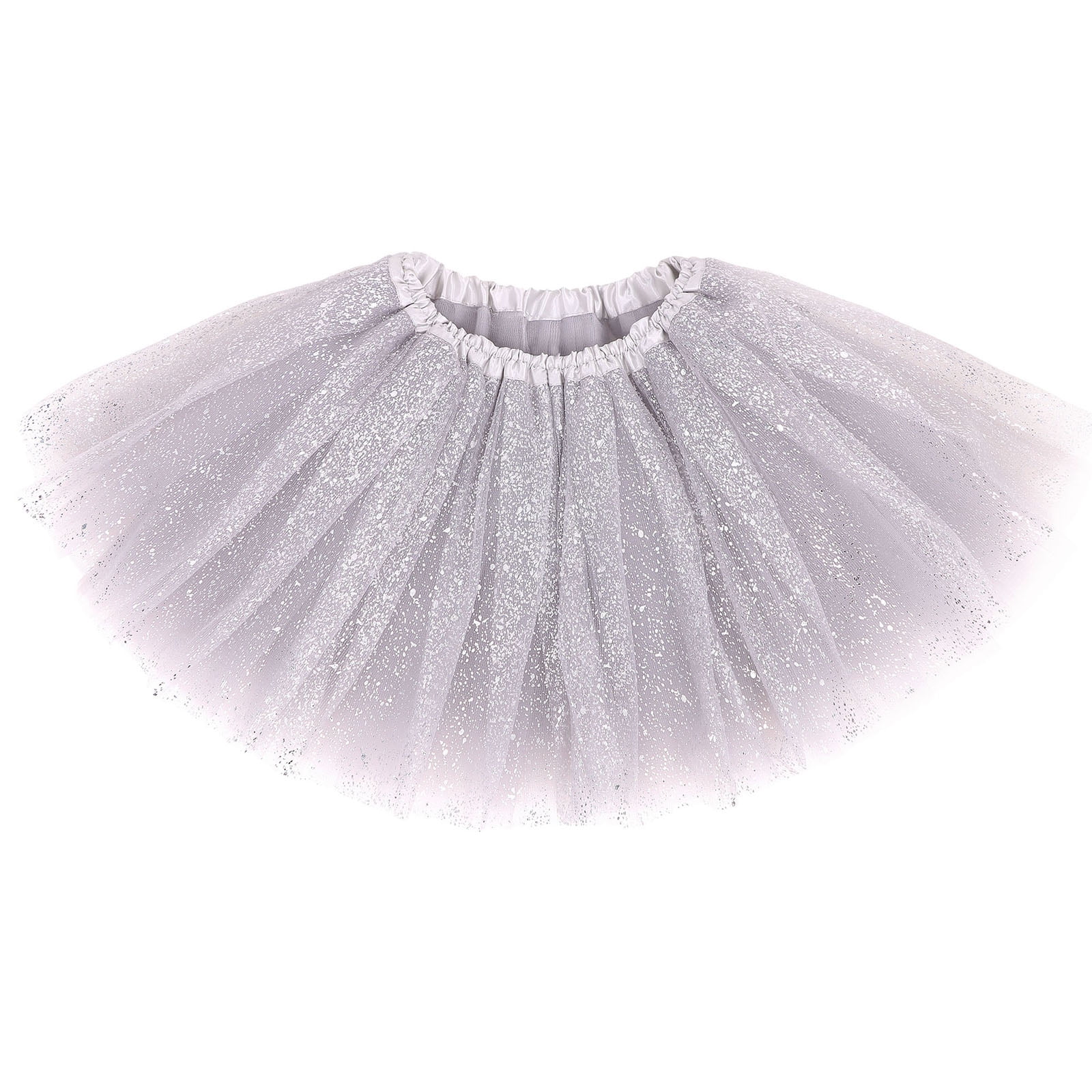 Ladies White TUTU SKIRT Diamante Sequins Bride to Be Hen Party Ballet 3 Layers