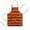 Halloween Striped Pumpkin, variant on Halloween Spider Webs Kids Aprons for Girls and Boys,Adjustable Neck Strap Toddler Aprons for Kids Cooking Baking,23.6"x19"