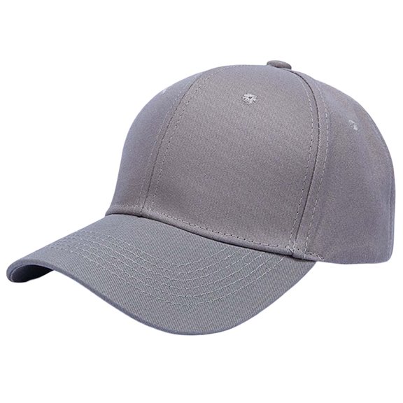 Fgnfyis Splice Hat Adjustable Washed Hole Casual Unisex Denim Baseball Visor Cap for Daily Use Grey One Size