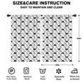 thumbnail image 2 of Blackout Kids Curtains,White Butterfly Black Pattern Childrens Insulated Curtains Set Of 2,Bedroom Essentials,Toddler Room Decor 42"x63", 2 of 5